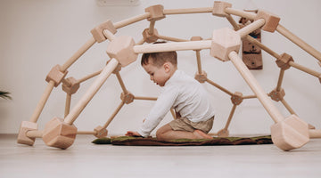 Creating Fun and Fitness: Indoor Climbing for Kids with a Wooden Dome