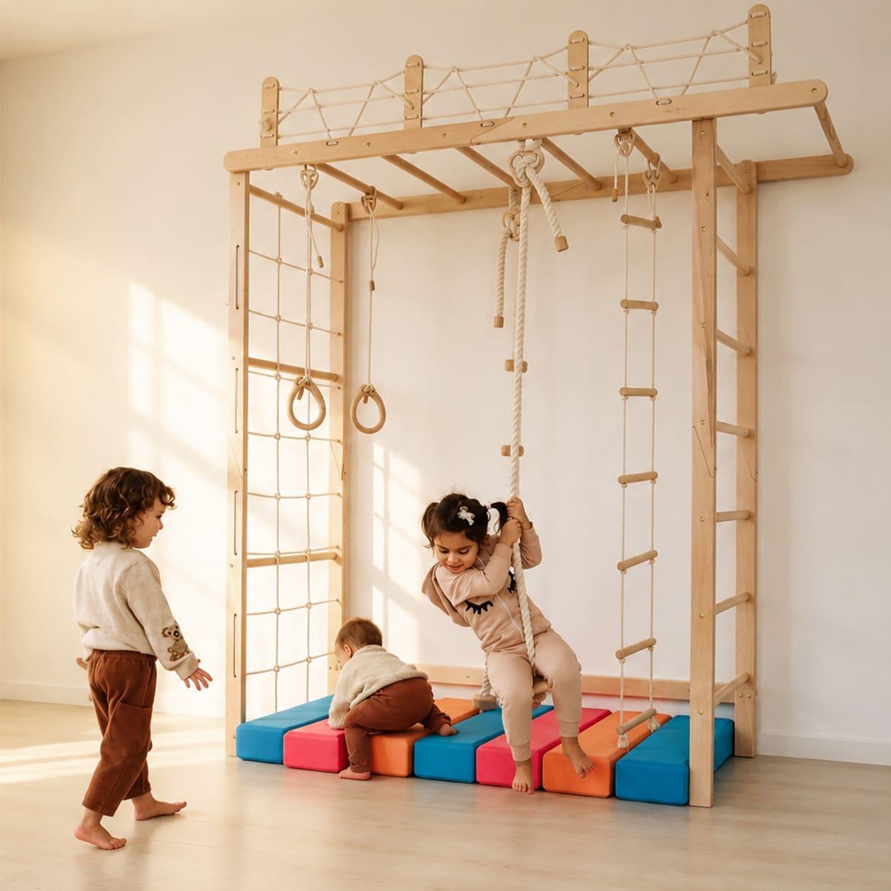 Wooden Climbing Gym
