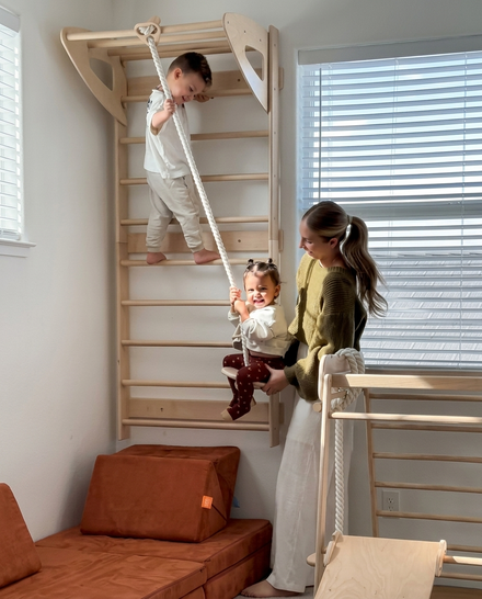 Swedish Wall Gym Set with Accessories