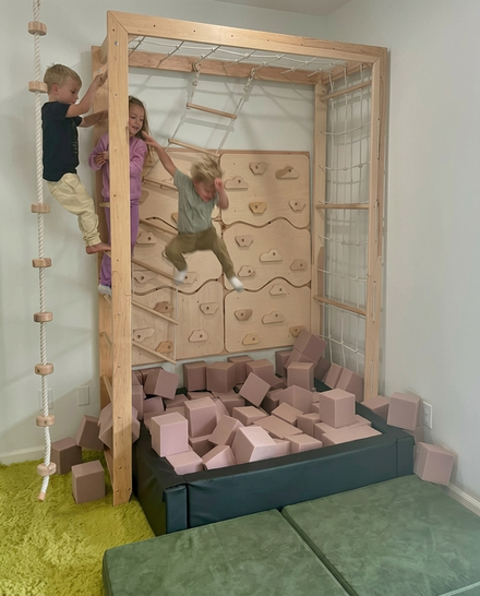 Monkey Bars with Swing Set