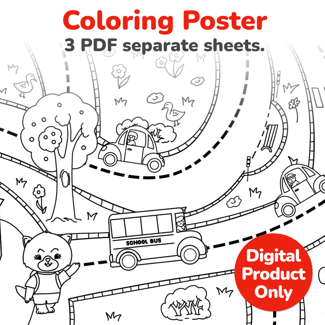 Coloring Poster: “A Walk with Massori”