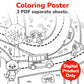 Coloring Poster: “A Walk with Massori”