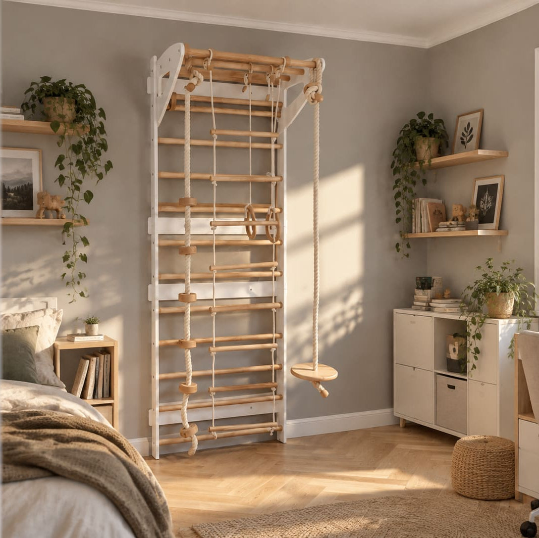 Swedish Wall Gym Set with Accessories