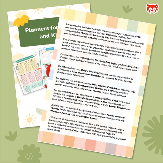 Planners for Moms and Kids