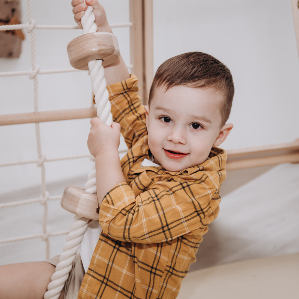 Kids Climbing Rope