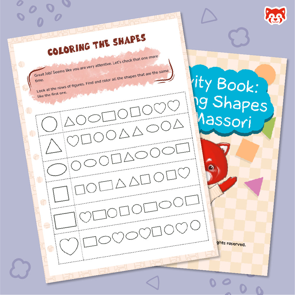 Activity Book for Toddlers: Learning Shapes with Massori