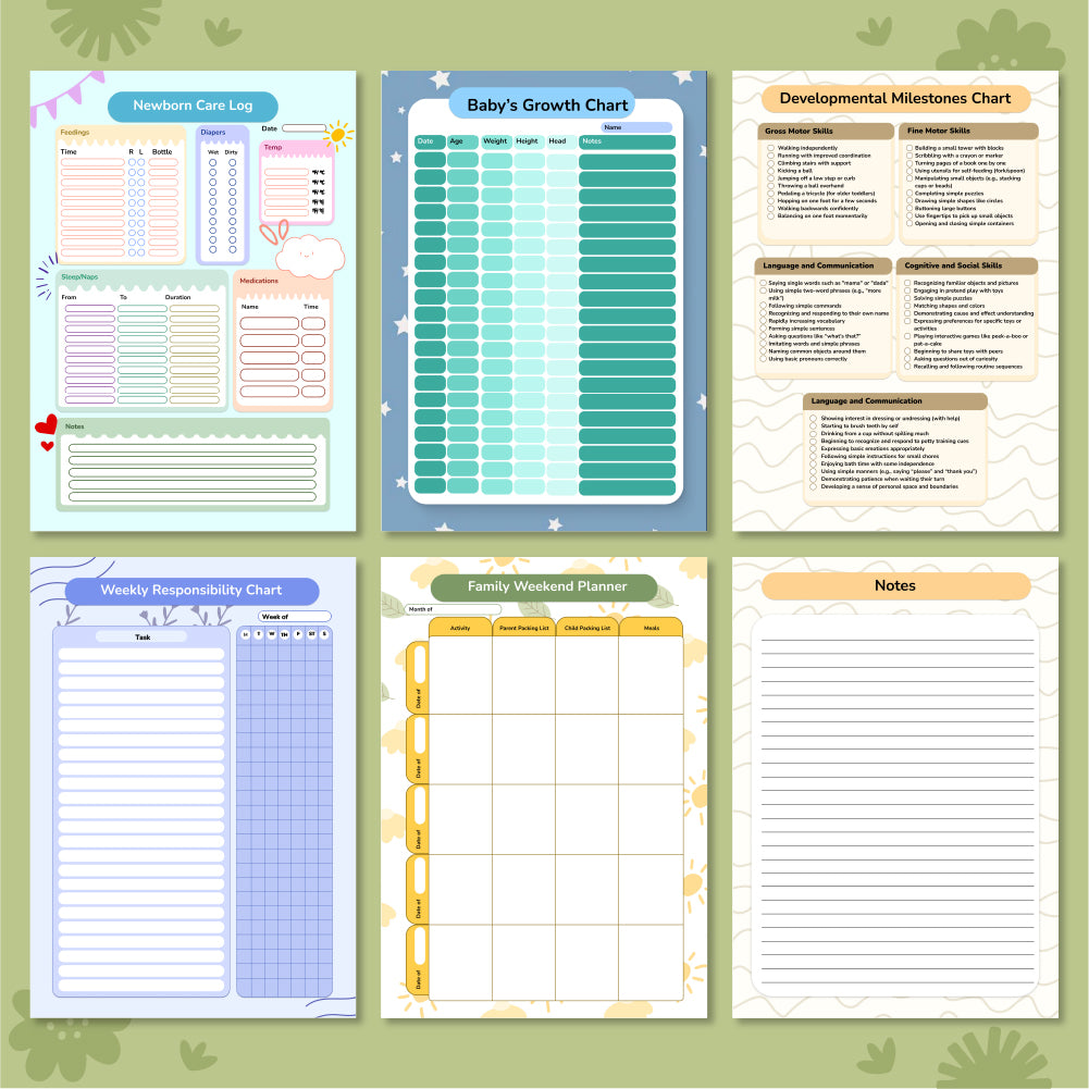 Planners for Moms and Kids