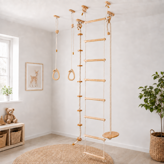 Kids Climbing Ropes