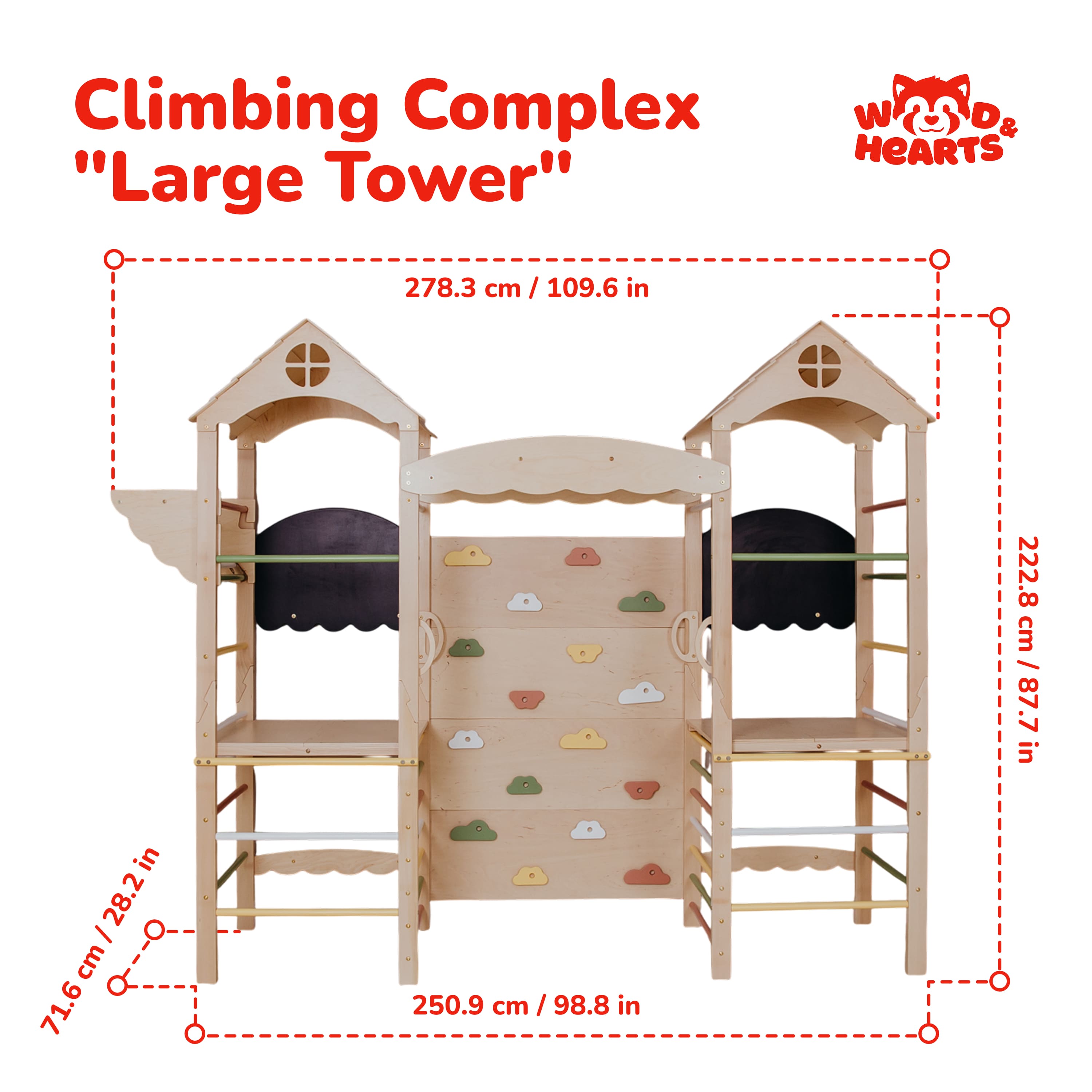 Large Kids Indoor Playground, Complete Playspace for Kids