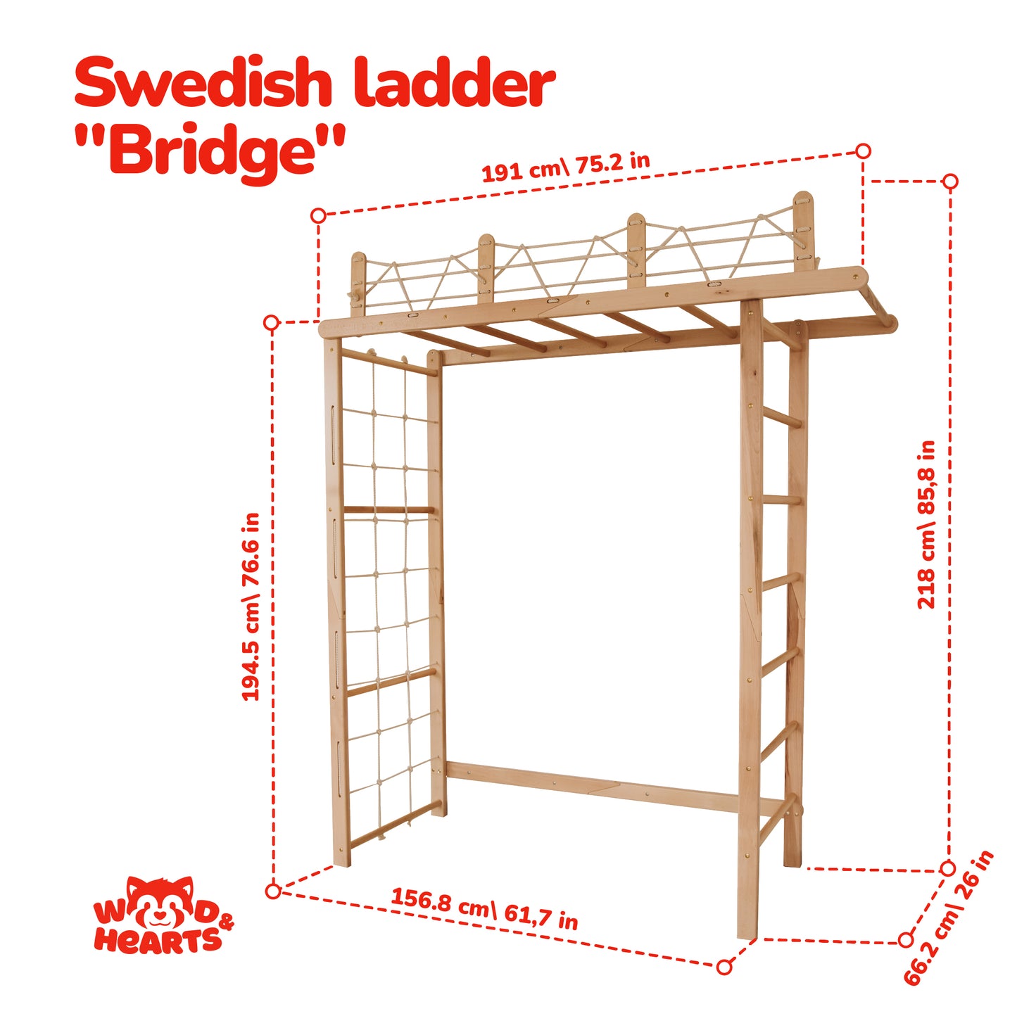 Climbing Indoor Playspace for Kids, Complete Climbing Set