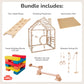Kids Play Set, 6-in-1 Playhouse Climber Bundle