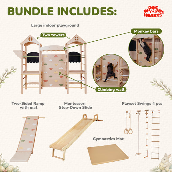 Large Kids Indoor Playground, Complete Playspace for Kids