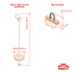 Ceiling Mounted Rope Swing with Wooden Disc Platform