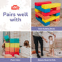 Wood and Hearts 3-in-1 Swedish Ladder Wall Gym for Kids 3+
