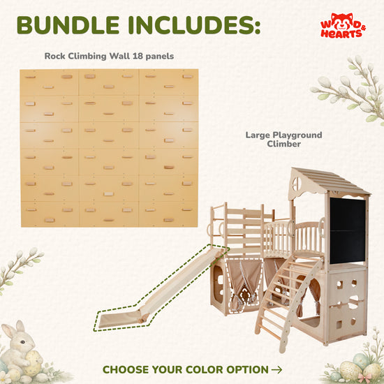 Large Playground Set, 2-in-1 Easter Gift Bundle