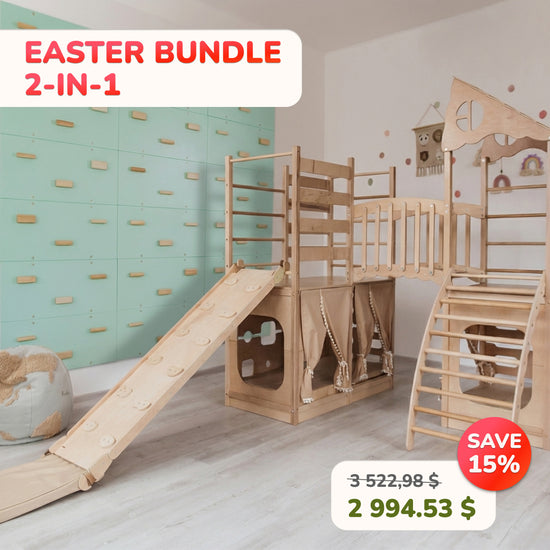 Large Playground Set, 2-in-1 Easter Gift Bundle