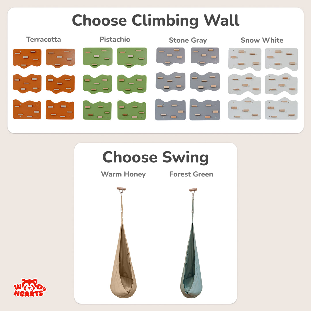 Climbing Indoor Playspace for Kids, Complete Climbing Set