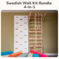4-in-1 Swedish Wall Kit for Playroom
