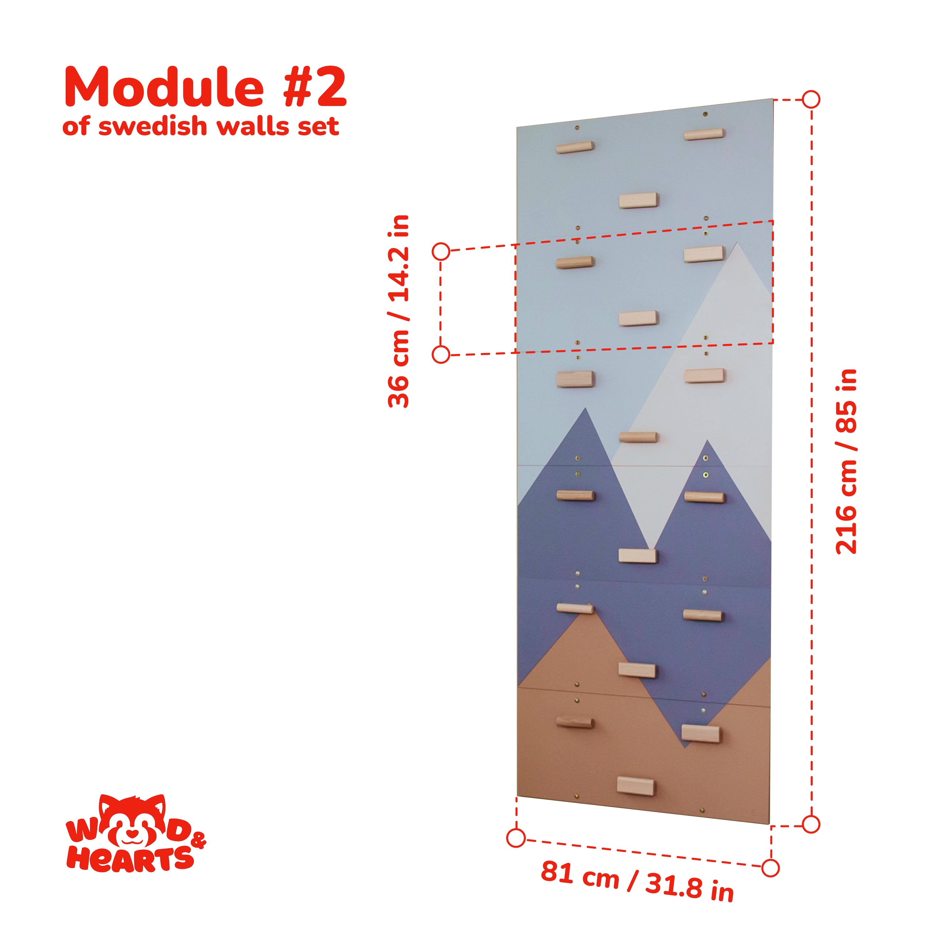 Kids Indoor Climbing Wall “Mountain”
