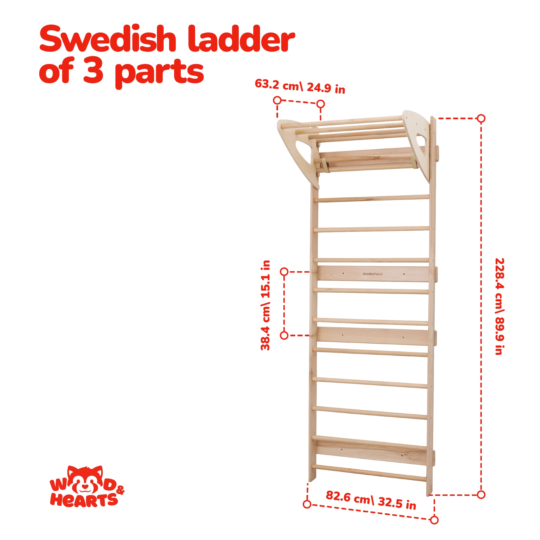 Swedish Wall Gym Set with Accessories