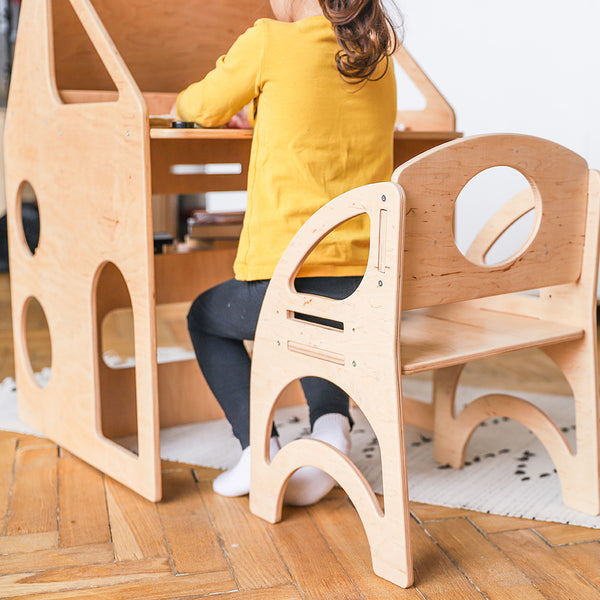 Montessori Lernschalter und Sessel