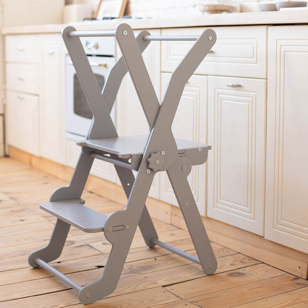 Foldable Kitchen Tower Gray