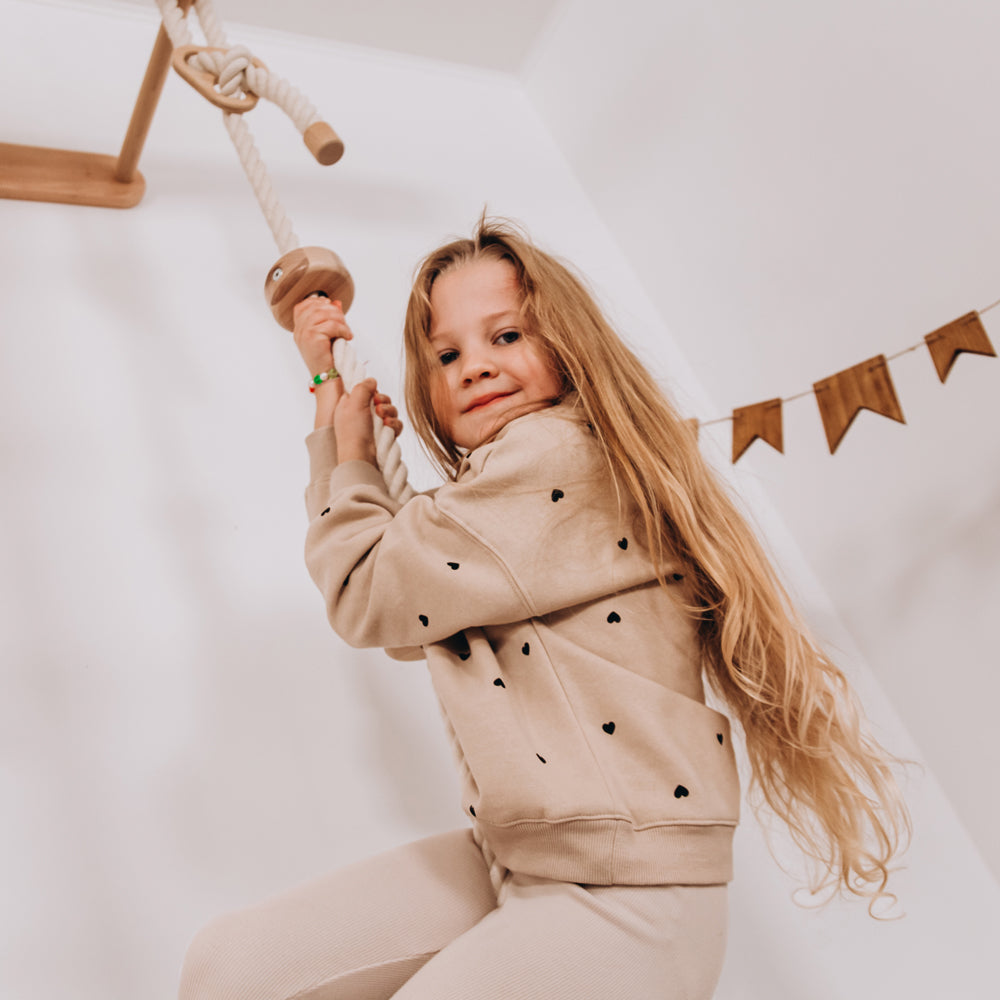 Kids Climbing Rope