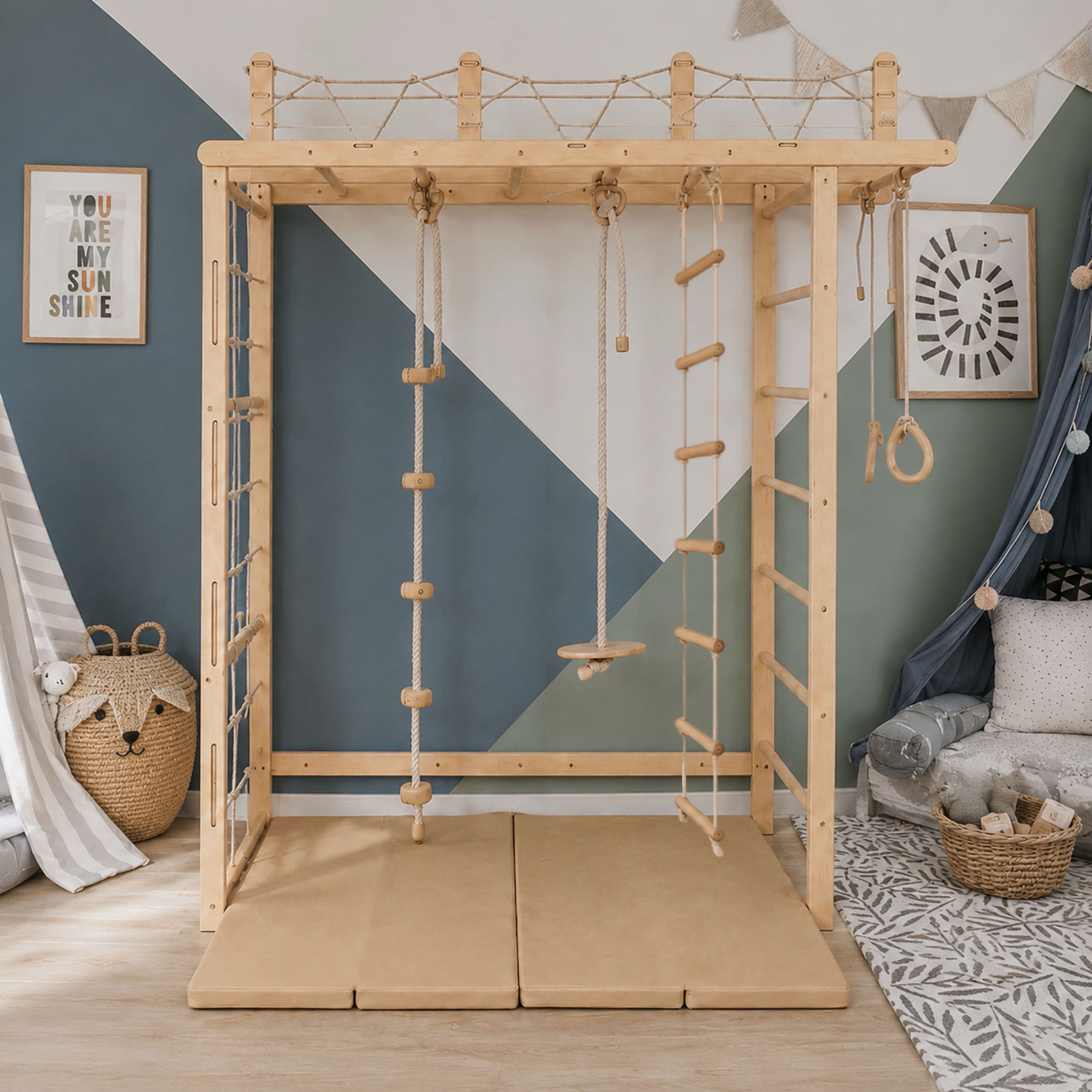 Wooden Climbing Gym