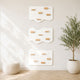 Indoor Rock Wall with Cloud-Shaped Panels & Wooden Climbing Holds for Kids 3-10