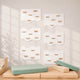 Indoor Rock Wall with Cloud-Shaped Panels & Wooden Climbing Holds for Kids 3-10