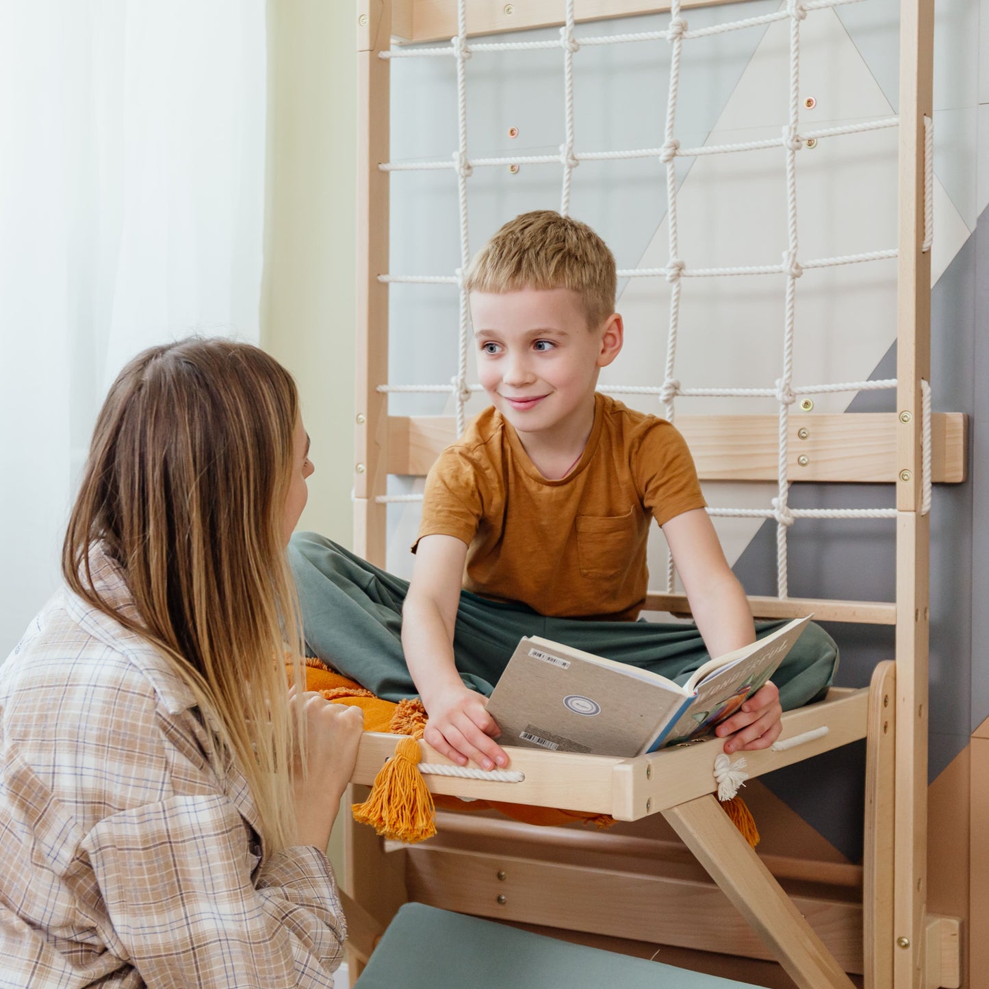 Rope Seat for Swedish Ladder