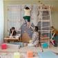 Wood and Hearts 3-in-1 Swedish Ladder Wall Gym for Kids 3+