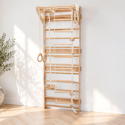 Swedish Wall Gym Set with Accessories