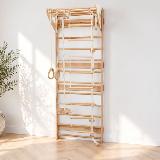Swedish Wall Gym Set with Accessories