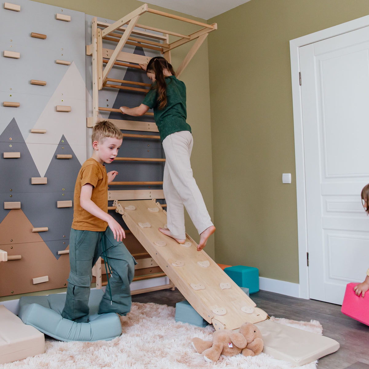 Stackable Play Ladders Playground Ladder and Mat: Accessories for Active Fun – woodandhearts