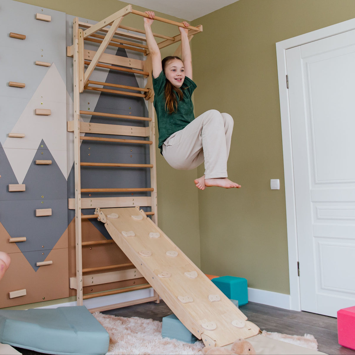 Fun Ladder Playground Ladder and Mat: Accessories for Active Fun – woodandhearts