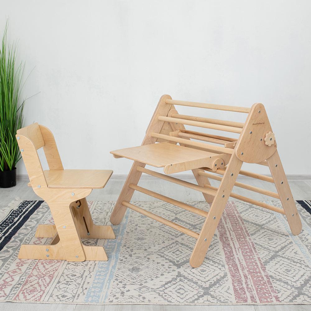 Wooden Easel for Montessori Triangle