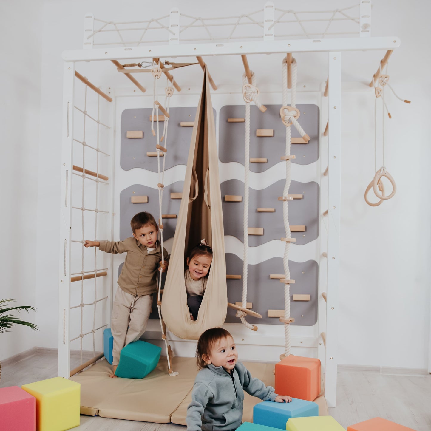 Climbing Indoor Playspace for Kids, Complete Climbing Set
