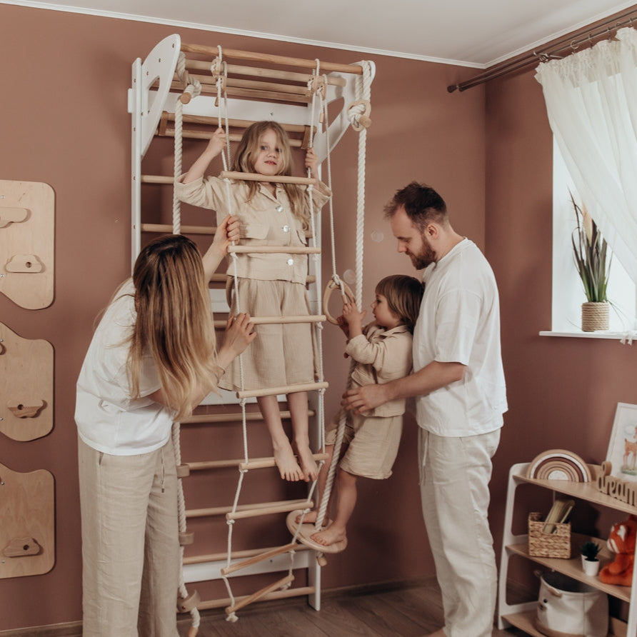 Swedish Wall Gym Set with Accessories