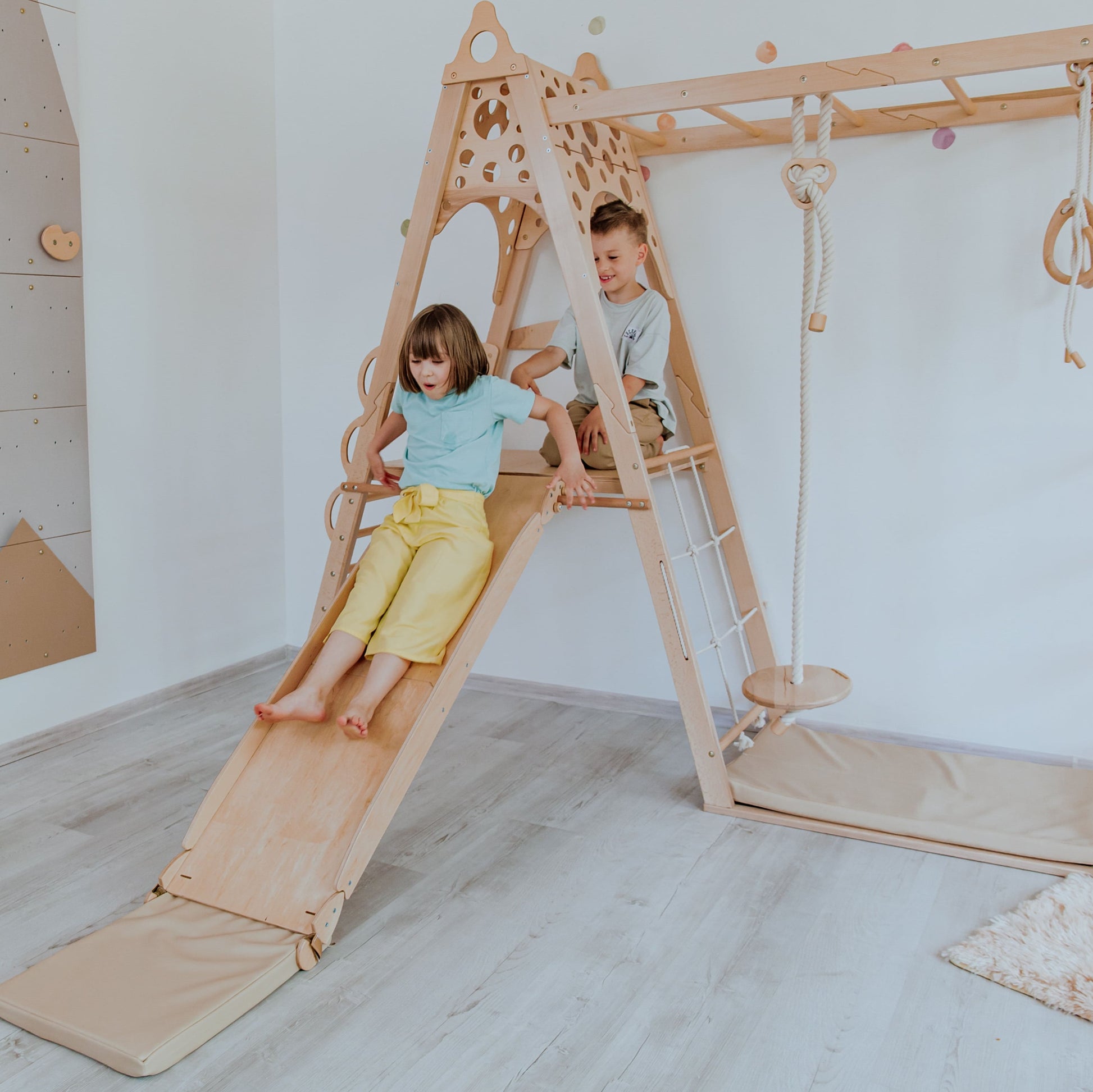 Stackable Play Ladders Playground Ladder and Mat: Accessories for Active Fun – woodandhearts