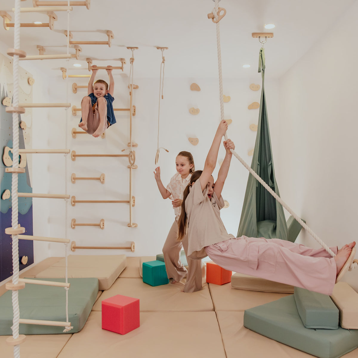 Single File Rope Kids Kids Climbing Rope – Indoor Playground Rope for Home Gym ...