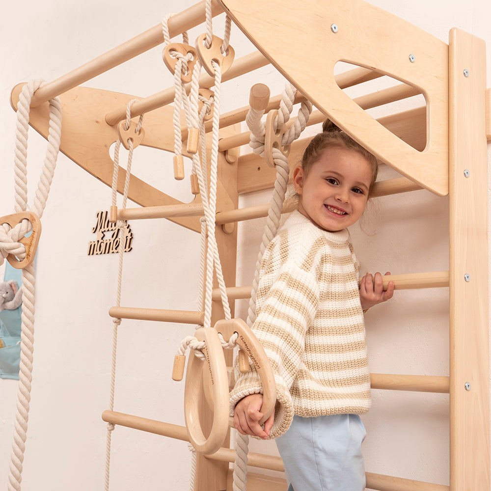 Swedish Wall Gym Set with Accessories