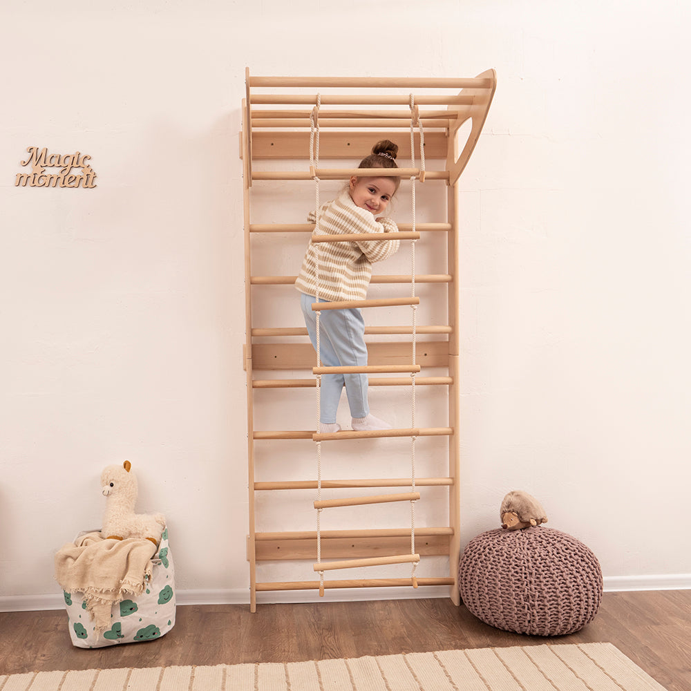 Swedish Wall Gym Set with Accessories