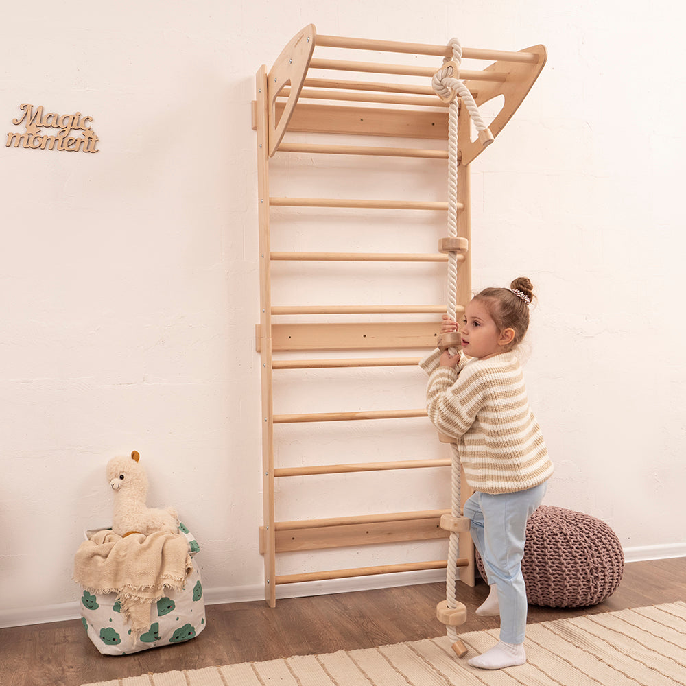 Swedish Wall Gym Set with Accessories