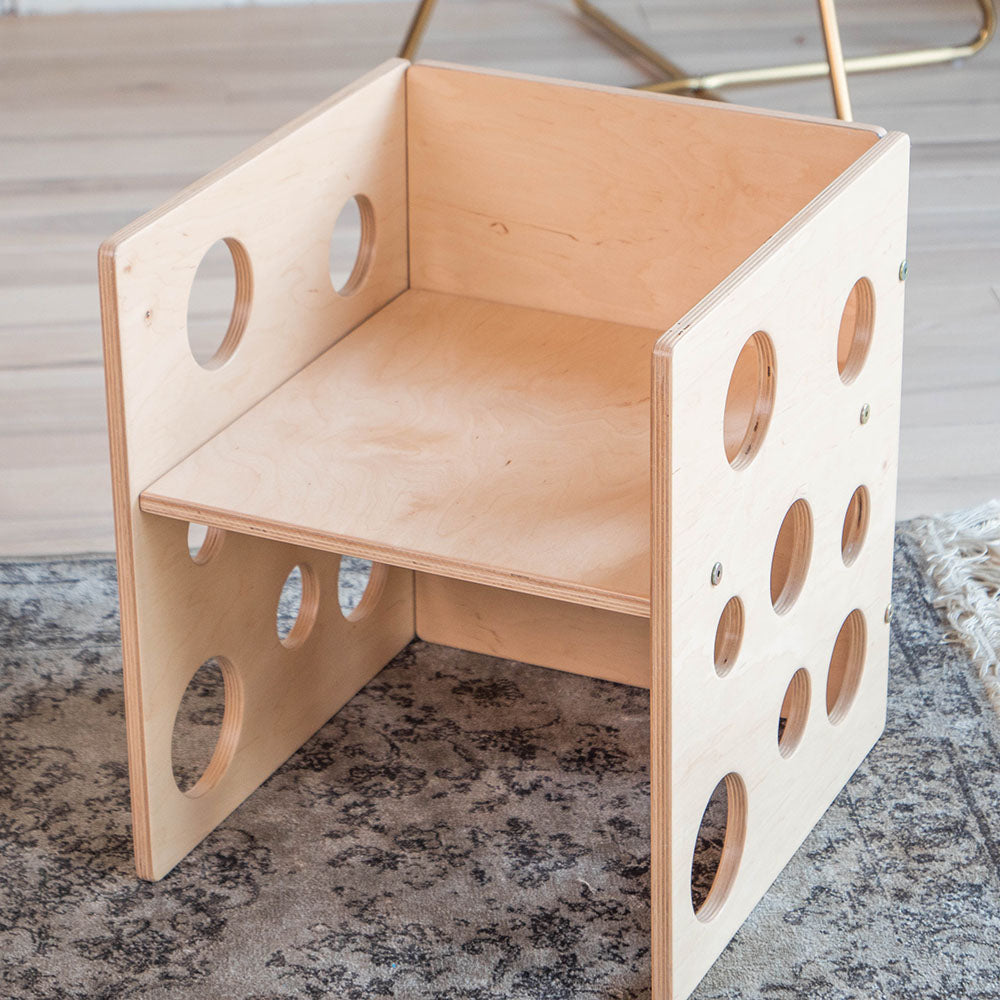 Manine Montessori Cube Chair Set (1 petit + 1 grand) - Table et chaise de  sevrage