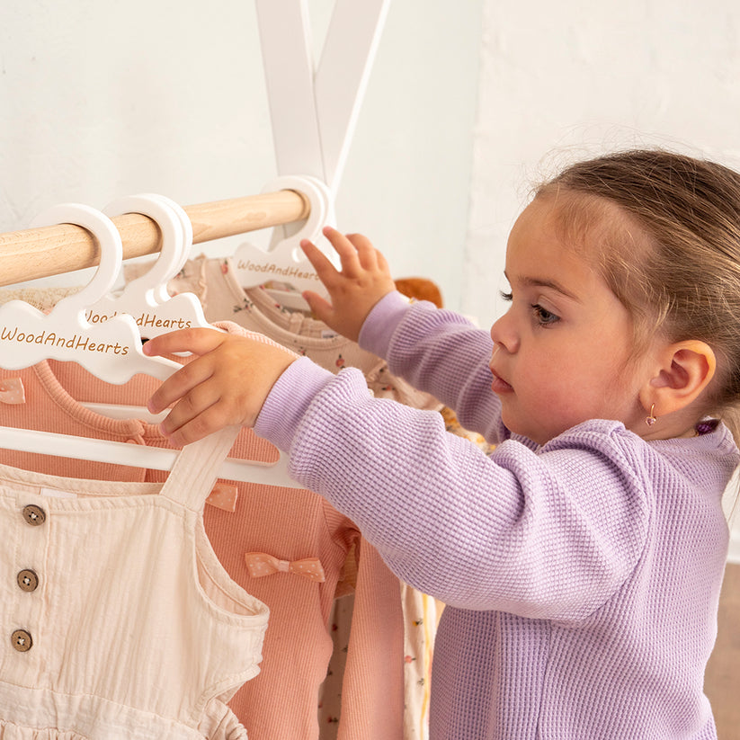 Toddler's Clothes Rack - WoodandHearts