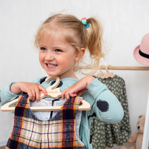 Holzkleiderbügel für Kinder