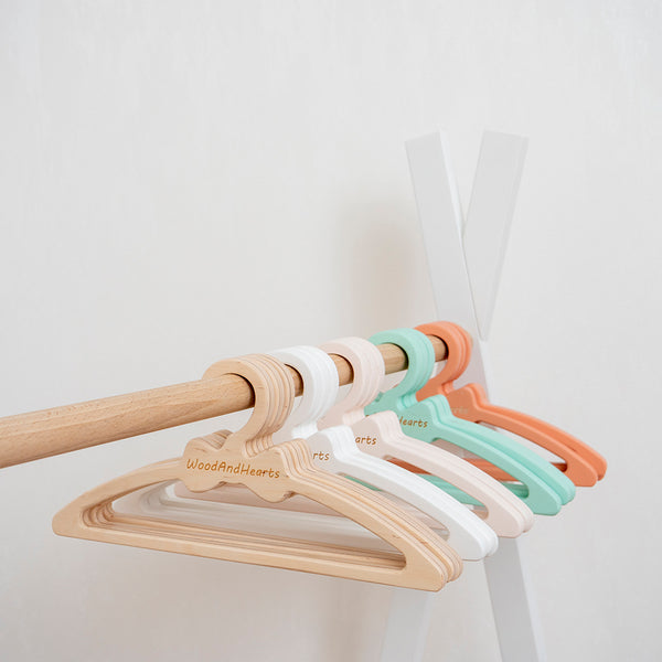 Wooden Clothes Hangers for Kids
