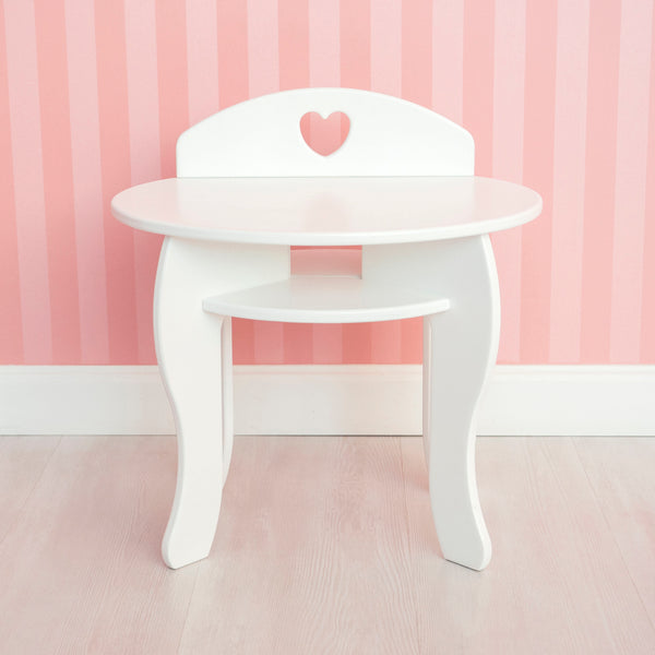 Nachttisch und Nachttisch für ein kleines Mädchen "Engel" in weißer Farbe