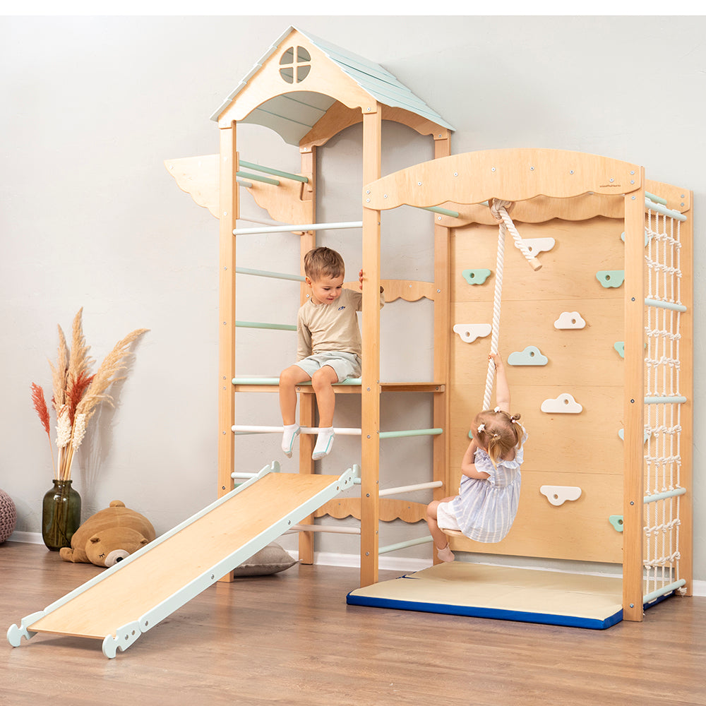 Indoor Play Kids At Home Gym Jungle Gym Montessori Activity Gym